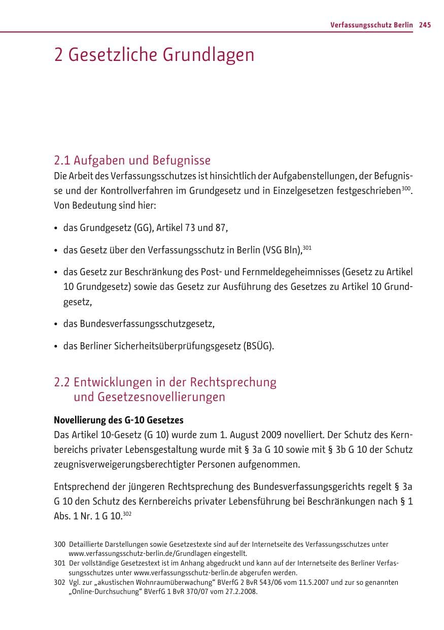 Seite 243 des Verfassungsschutzbericht 2012 Berlin