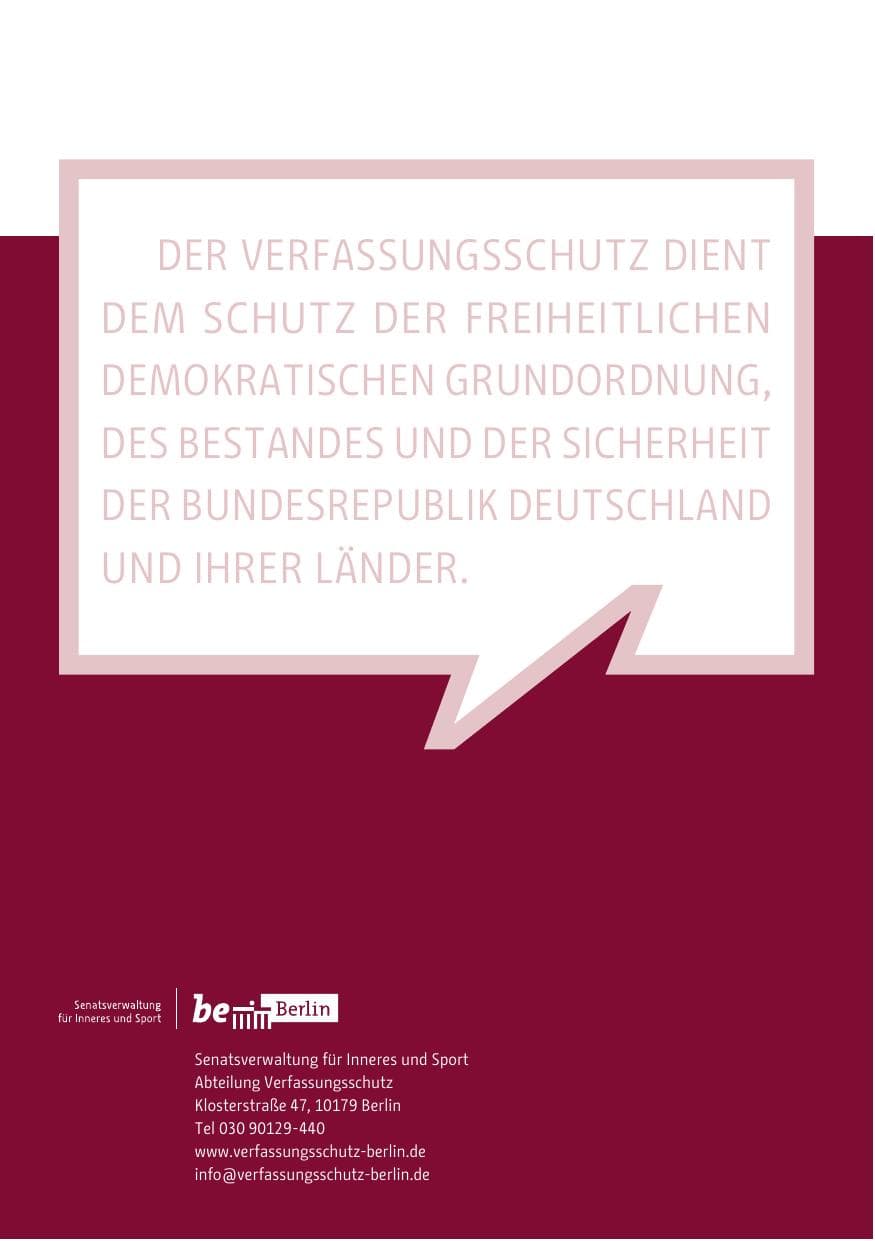 Seite 276 des Verfassungsschutzbericht 2012 Berlin