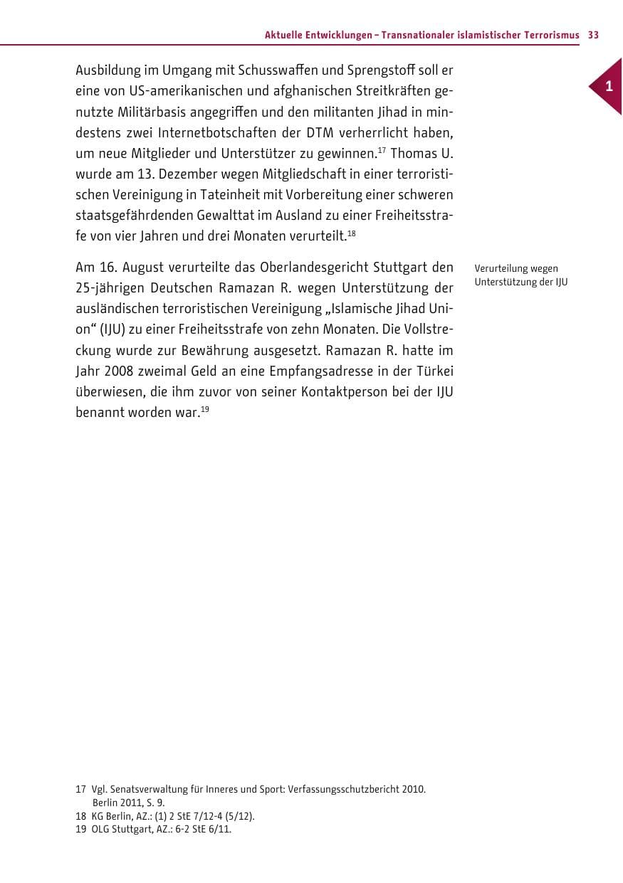 Seite 31 des Verfassungsschutzbericht 2012 Berlin