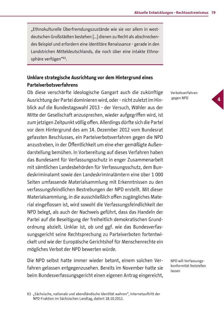 Seite 77 des Verfassungsschutzbericht 2012 Berlin