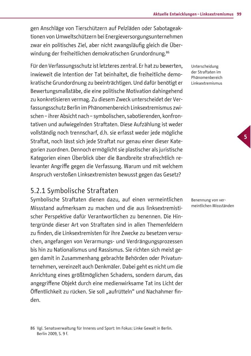 Seite 97 des Verfassungsschutzbericht 2012 Berlin