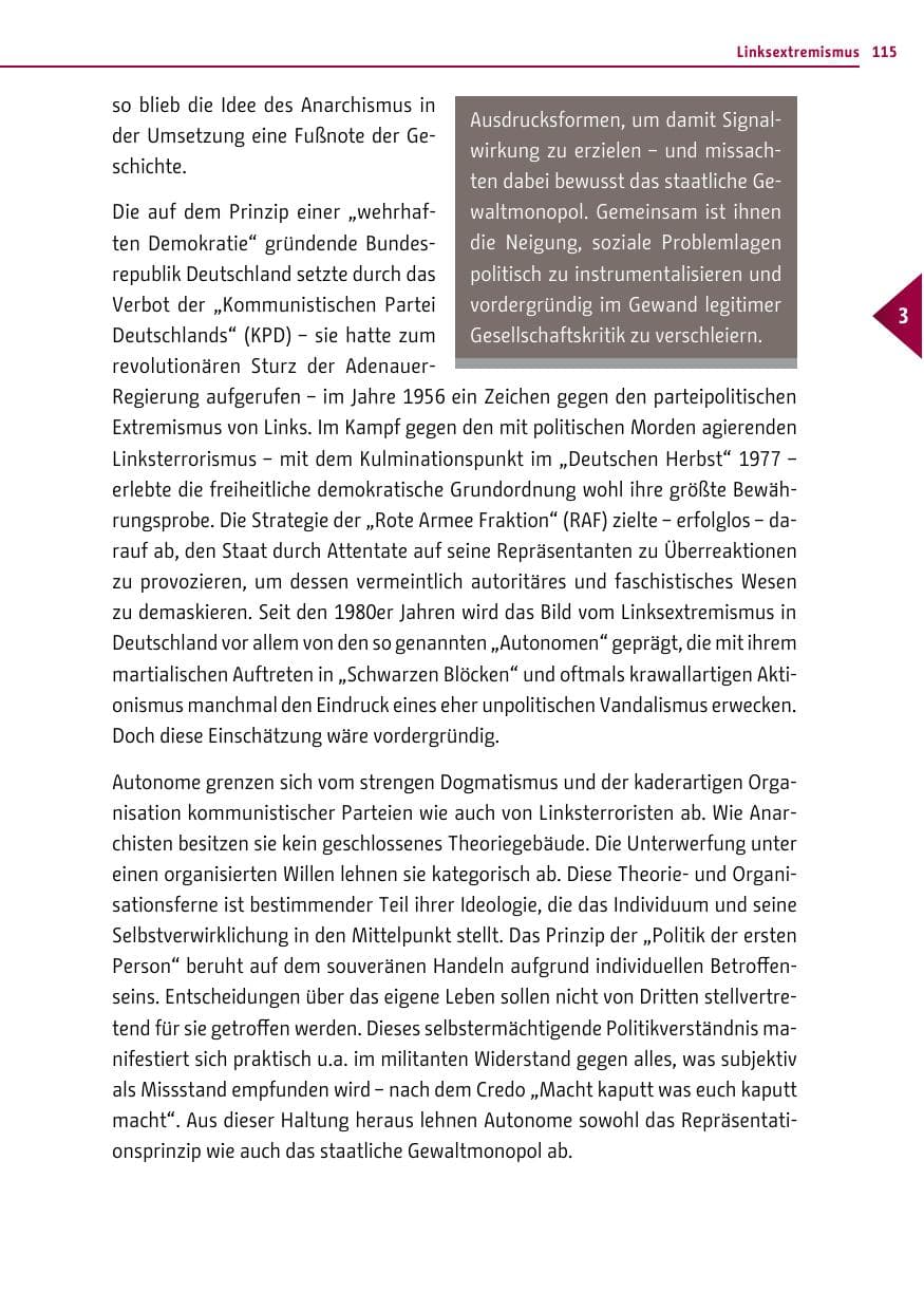 Seite 115 des Verfassungsschutzbericht 2013 Berlin