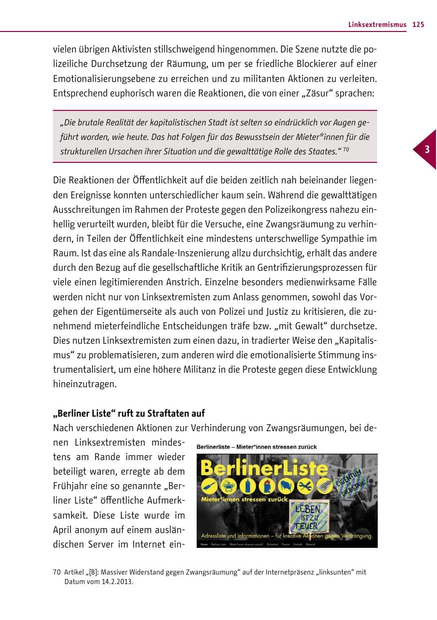 Seite 125 des Verfassungsschutzbericht 2013 Berlin
