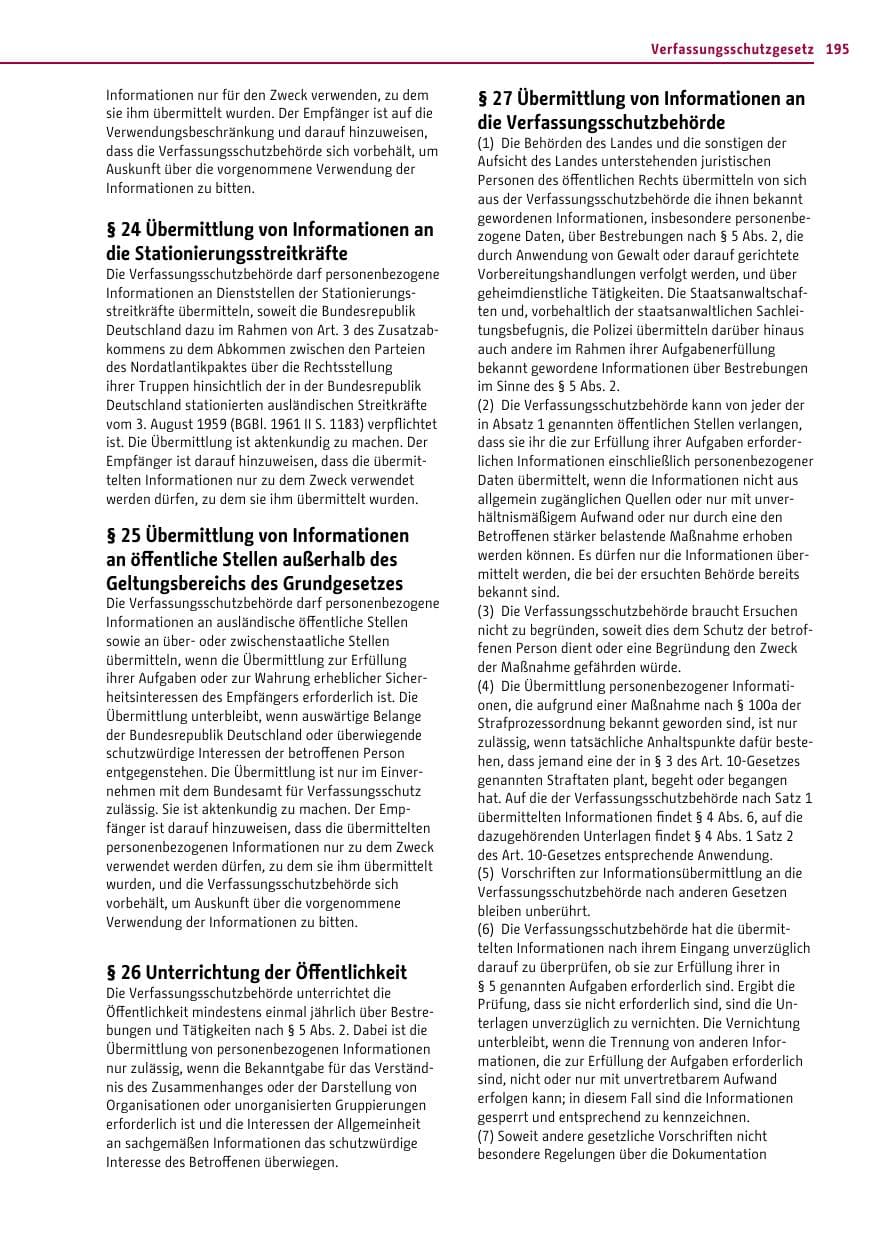 Seite 195 des Verfassungsschutzbericht 2013 Berlin