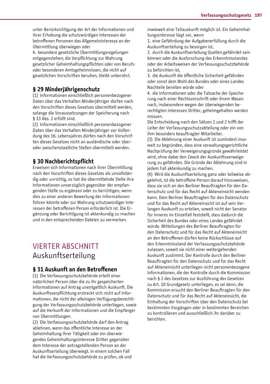 Seite 197 des Verfassungsschutzbericht 2013 Berlin