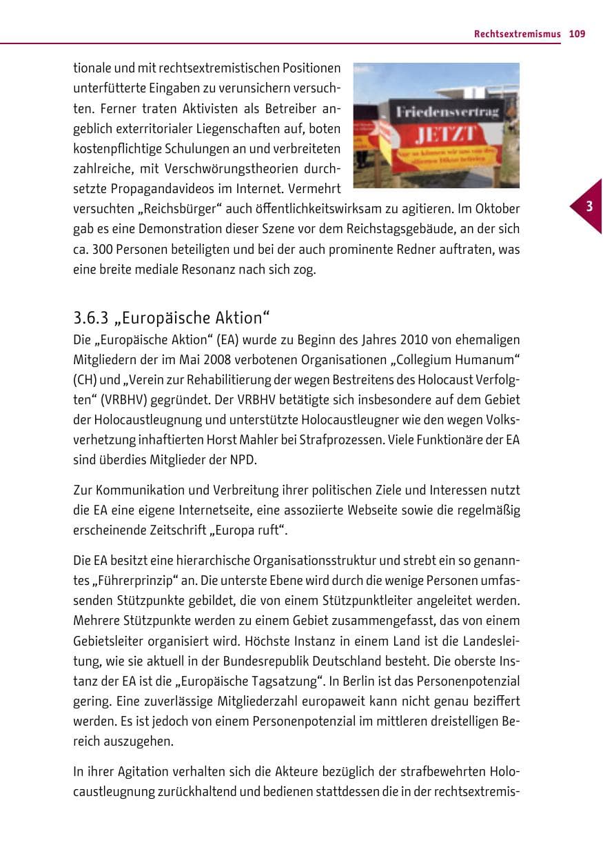 Seite 109 des Verfassungsschutzbericht 2014 Berlin