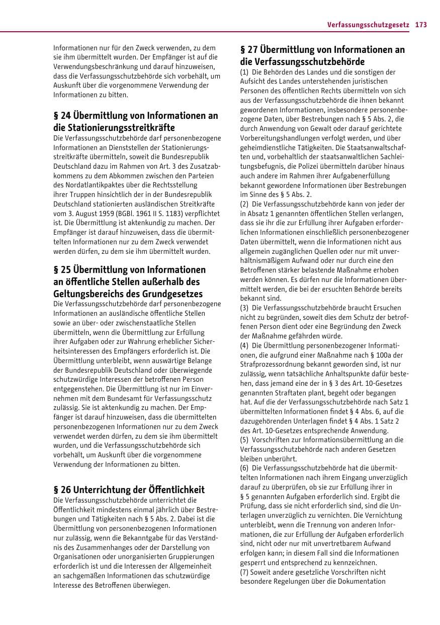 Seite 173 des Verfassungsschutzbericht 2014 Berlin