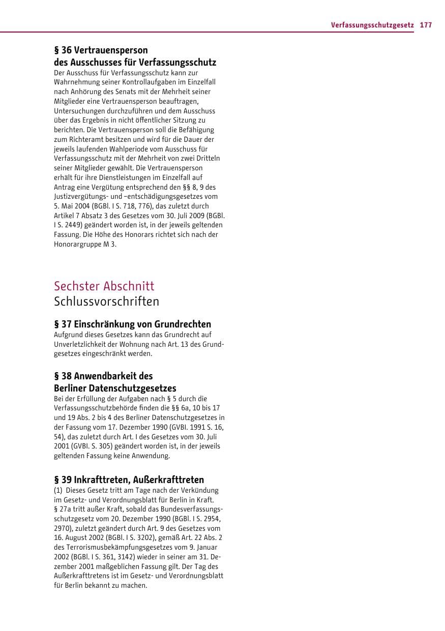 Seite 177 des Verfassungsschutzbericht 2014 Berlin