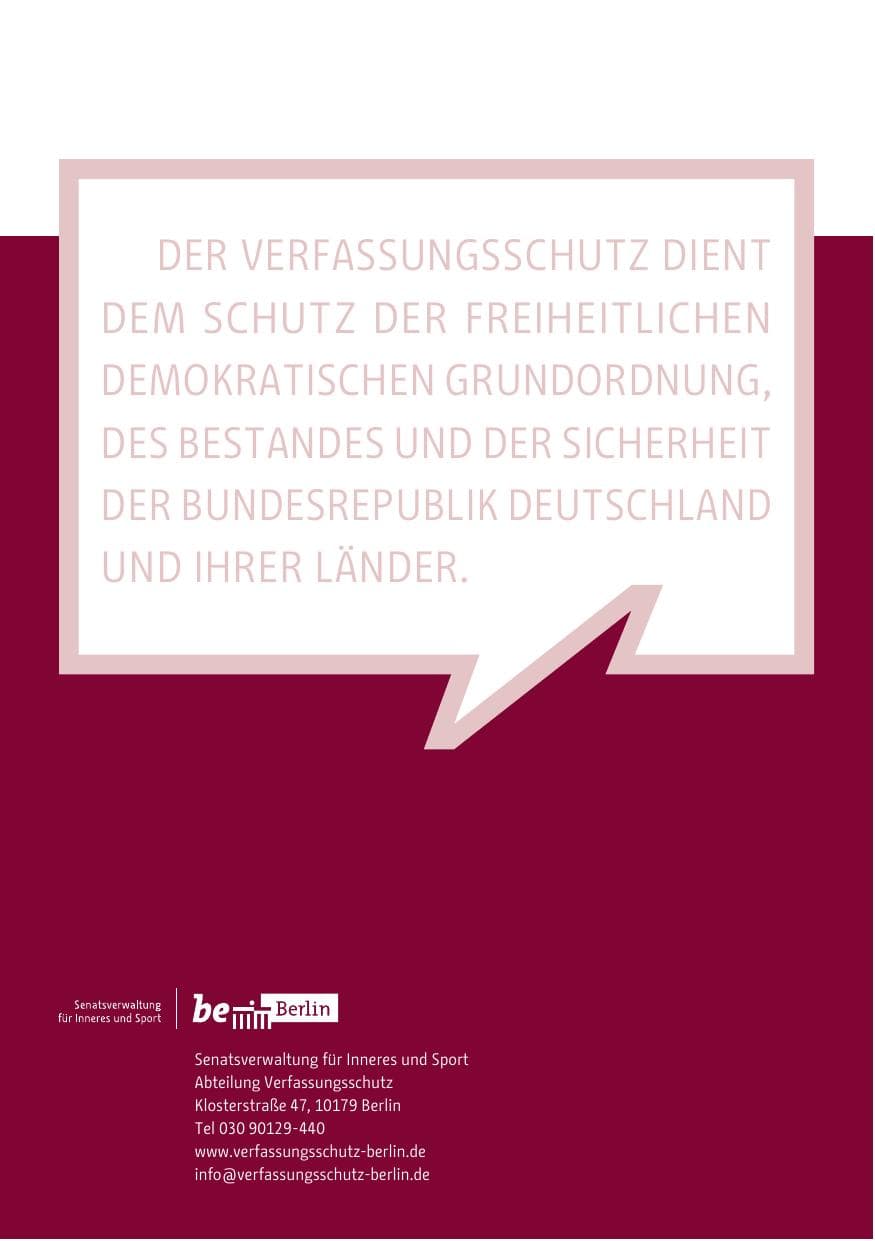 Seite 194 des Verfassungsschutzbericht 2014 Berlin