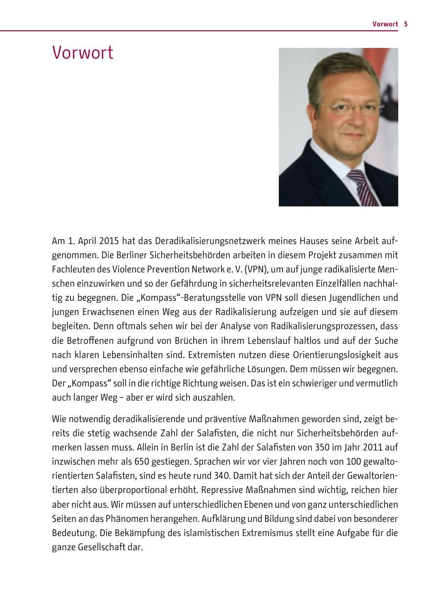 Seite 5 des Verfassungsschutzbericht 2014 Berlin