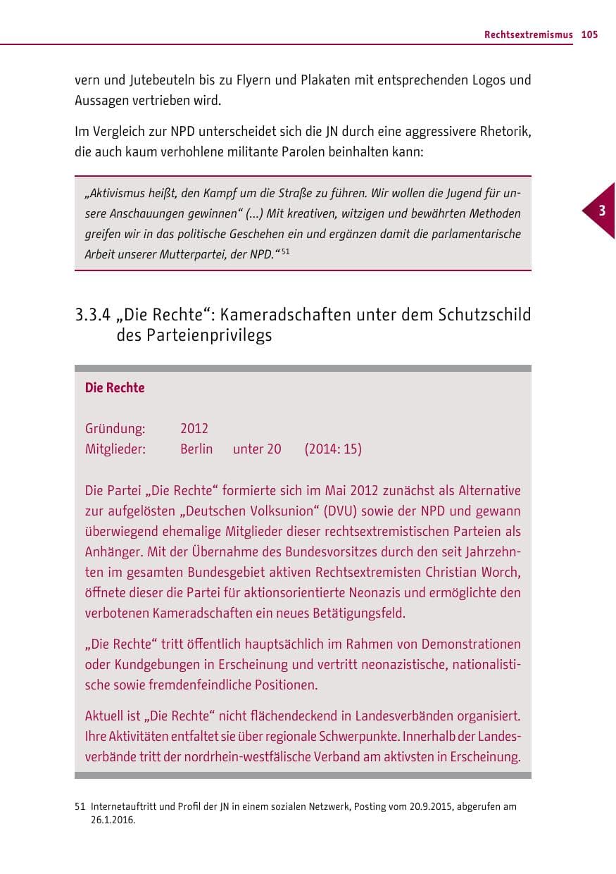 Seite 105 des Verfassungsschutzbericht 2015 Berlin