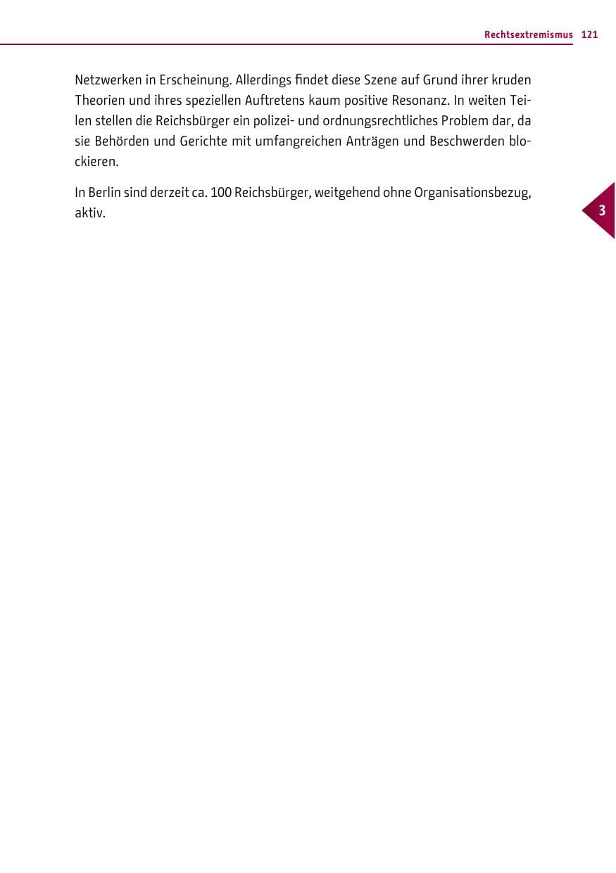 Seite 121 des Verfassungsschutzbericht 2015 Berlin