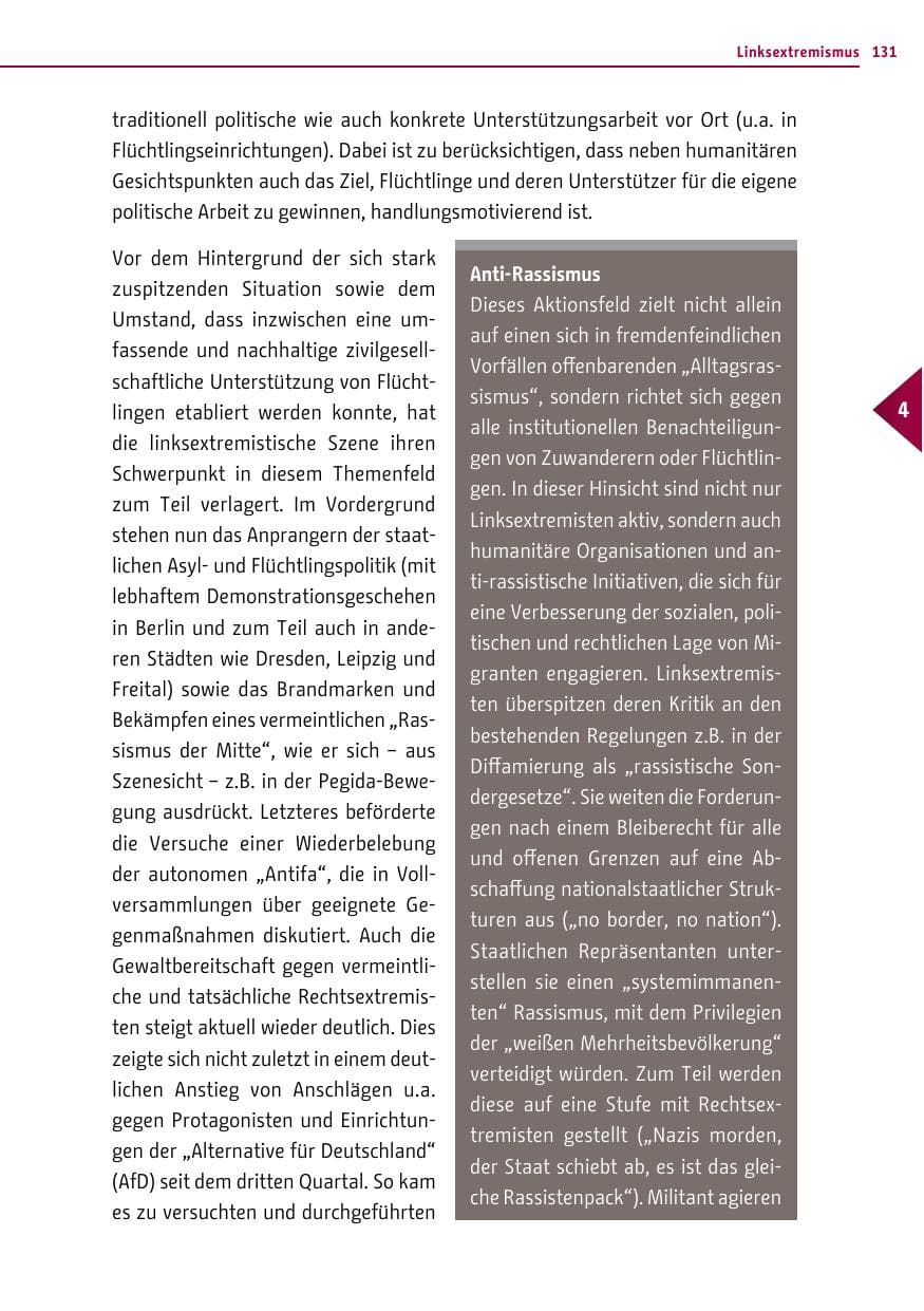Seite 131 des Verfassungsschutzbericht 2015 Berlin