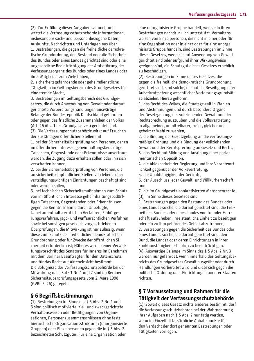 Seite 171 des Verfassungsschutzbericht 2015 Berlin