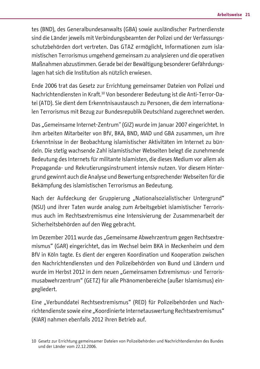 Seite 21 des Verfassungsschutzbericht 2015 Berlin