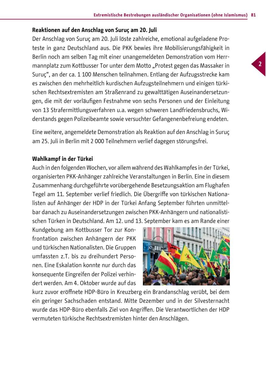 Seite 81 des Verfassungsschutzbericht 2015 Berlin