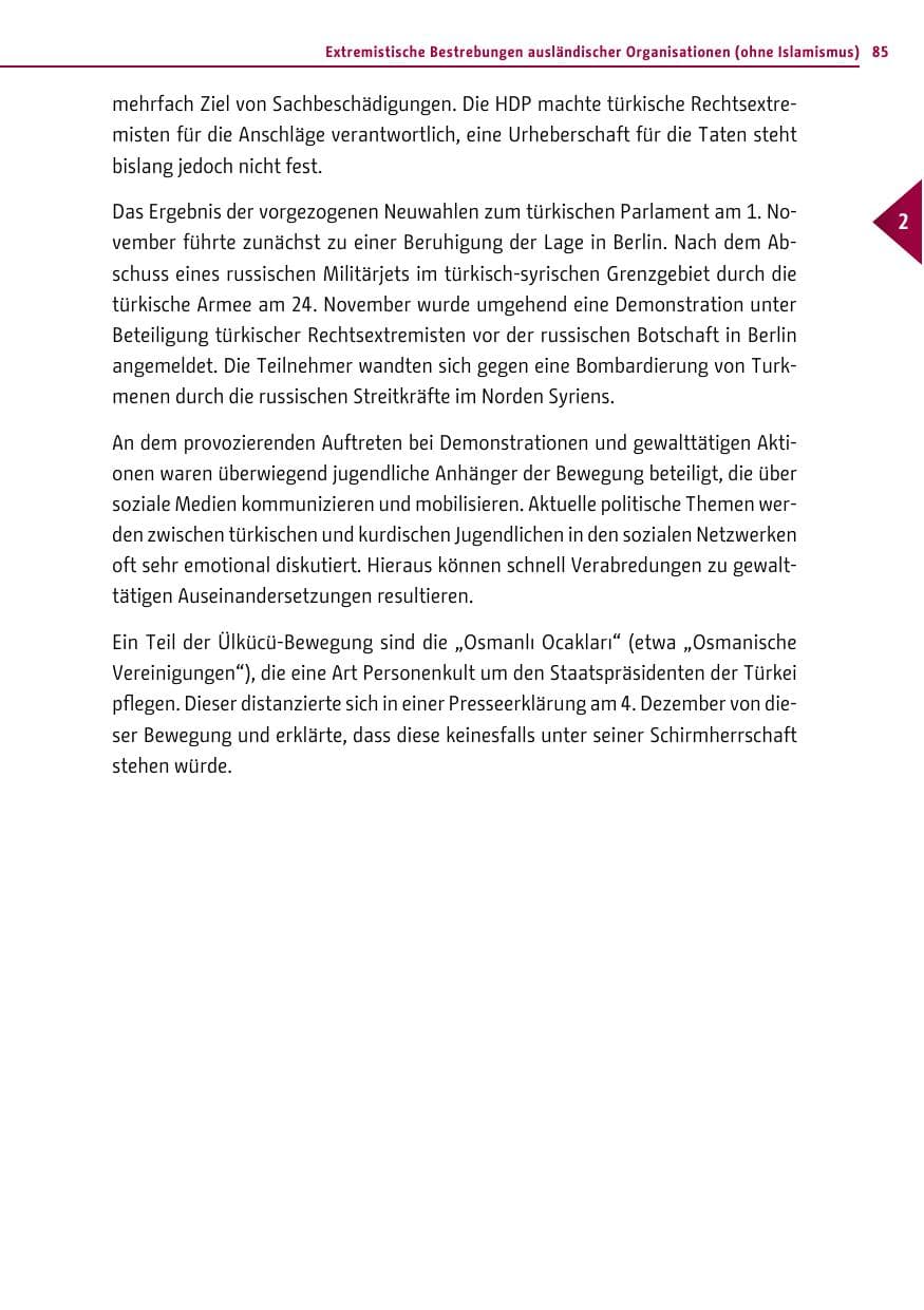 Seite 85 des Verfassungsschutzbericht 2015 Berlin