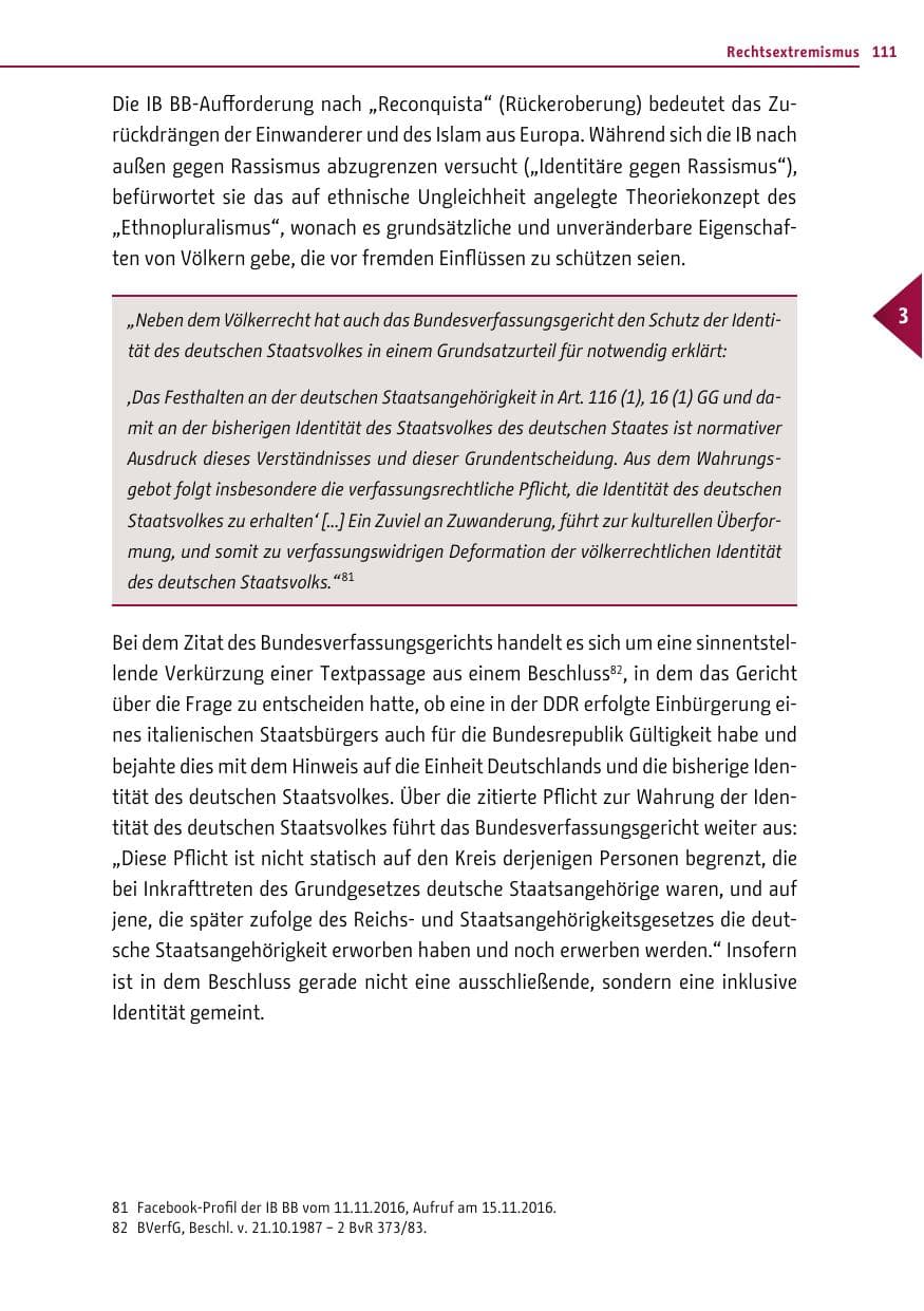 Seite 110 des Verfassungsschutzbericht 2016 Berlin