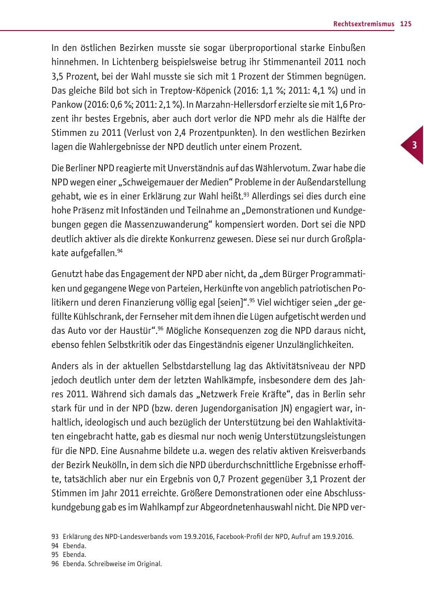 Seite 124 des Verfassungsschutzbericht 2016 Berlin