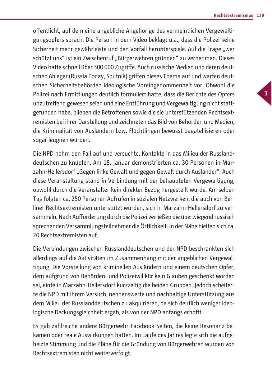 Seite 128 des Verfassungsschutzbericht 2016 Berlin