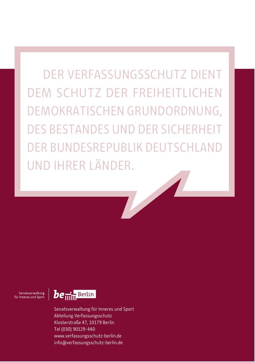 Seite 226 des Verfassungsschutzbericht 2016 Berlin