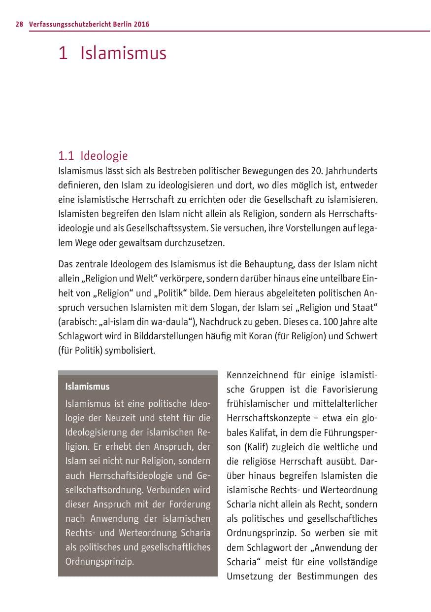 Seite 27 des Verfassungsschutzbericht 2016 Berlin