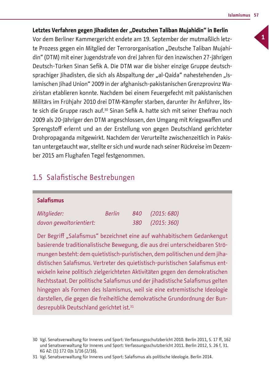 Seite 56 des Verfassungsschutzbericht 2016 Berlin