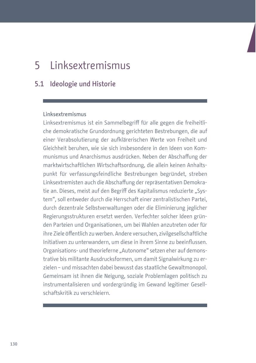 Seite 131 des Verfassungsschutzbericht 2017 Berlin
