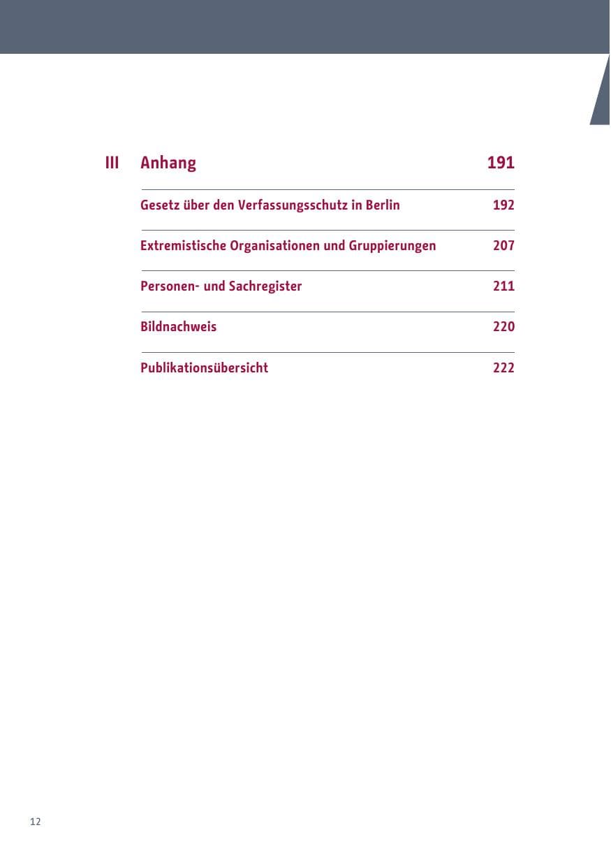 Seite 12 des Verfassungsschutzbericht 2018 Berlin
