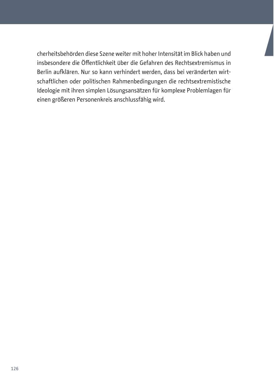 Seite 126 des Verfassungsschutzbericht 2018 Berlin