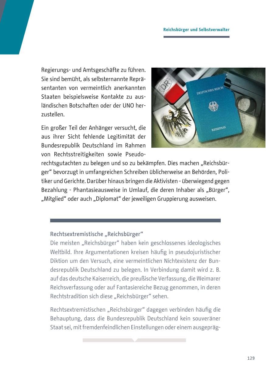 Seite 129 des Verfassungsschutzbericht 2018 Berlin
