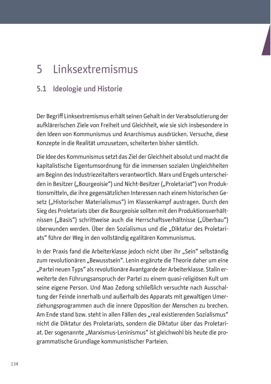 Seite 134 des Verfassungsschutzbericht 2018 Berlin