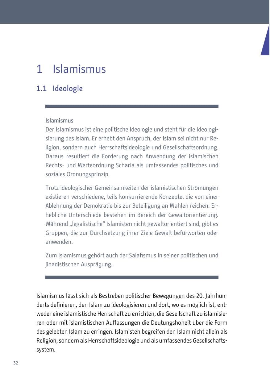Seite 32 des Verfassungsschutzbericht 2018 Berlin