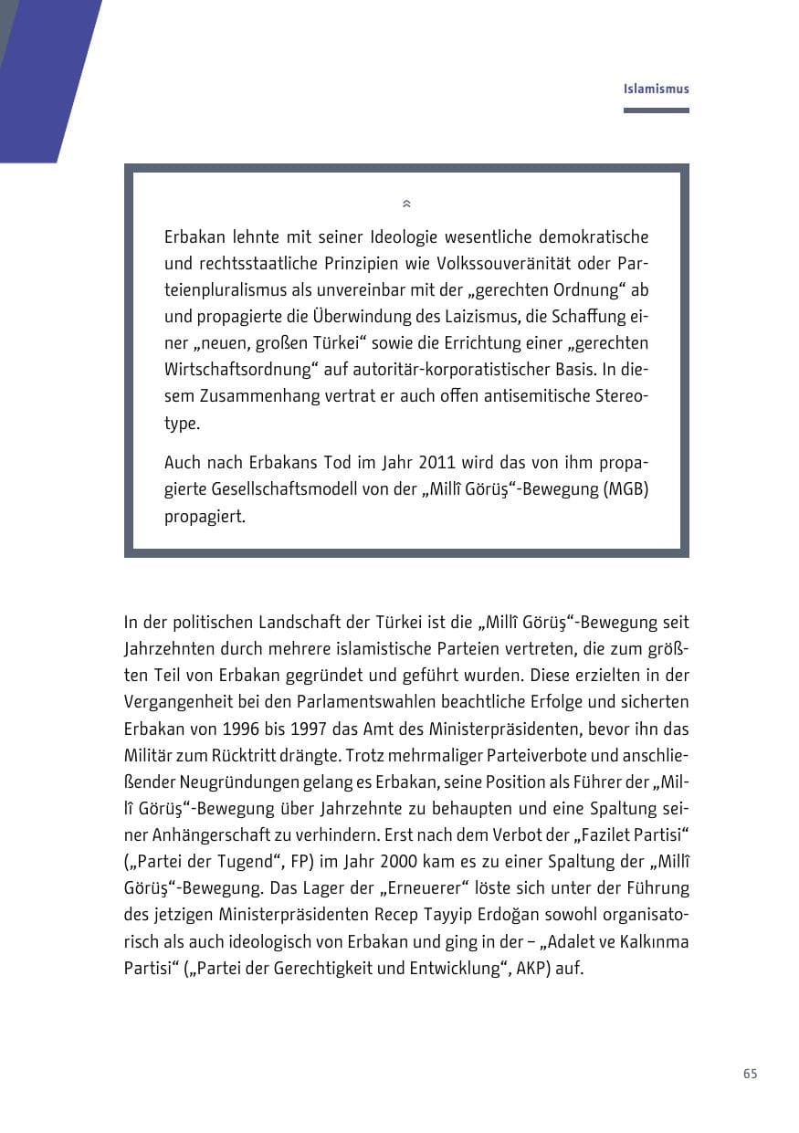 Seite 65 des Verfassungsschutzbericht 2018 Berlin