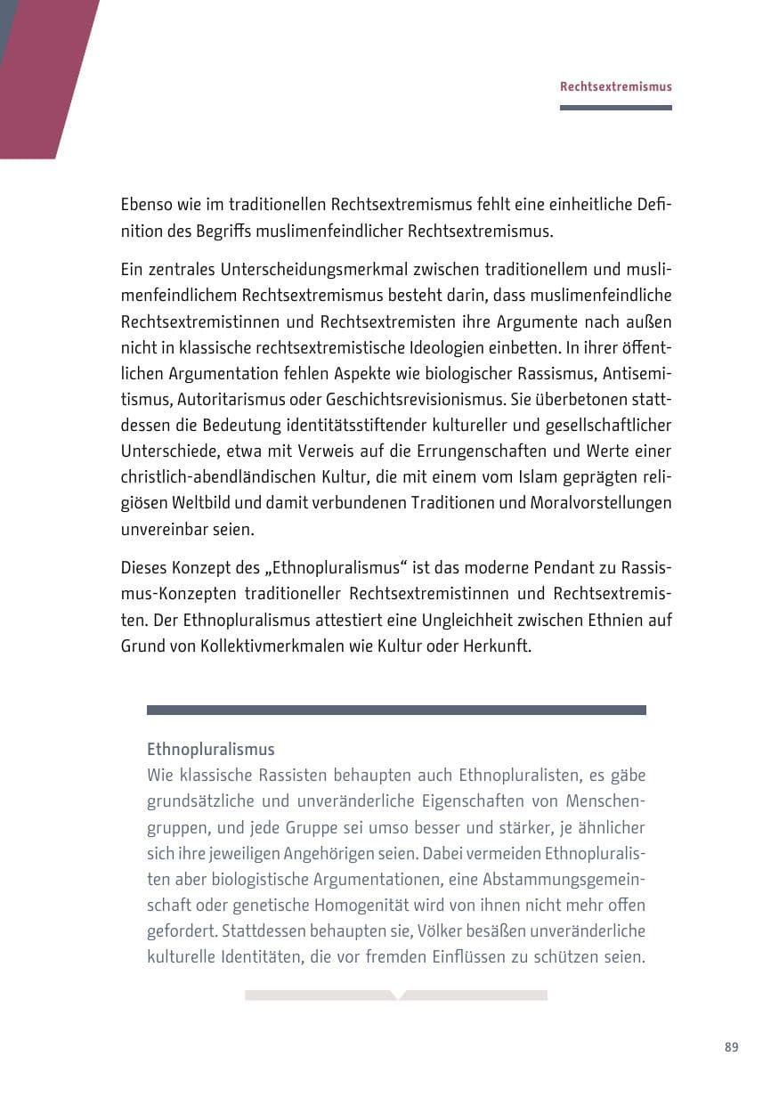 Seite 89 des Verfassungsschutzbericht 2018 Berlin