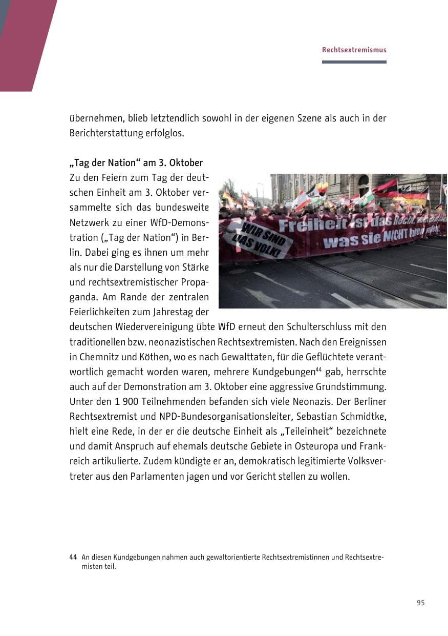 Seite 95 des Verfassungsschutzbericht 2018 Berlin