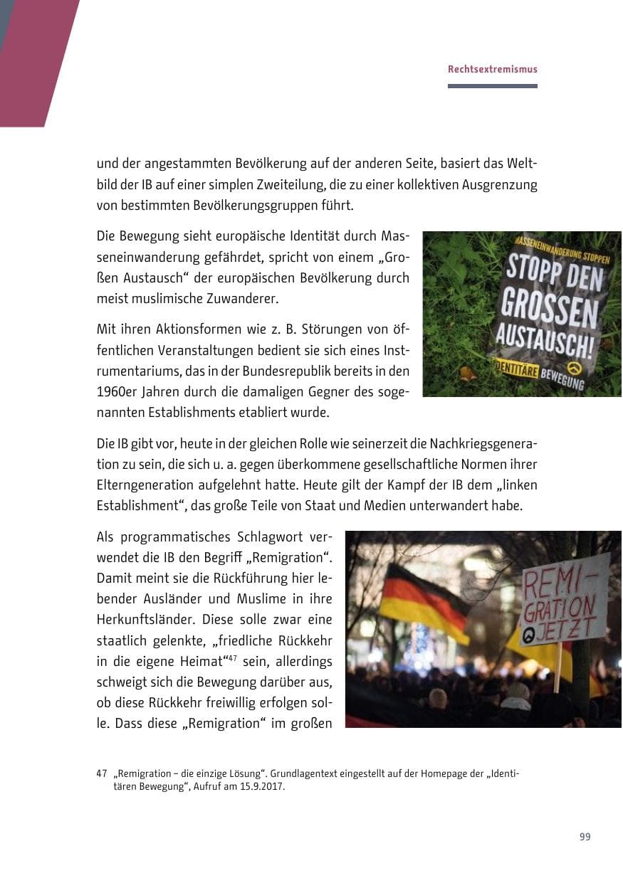 Seite 99 des Verfassungsschutzbericht 2018 Berlin