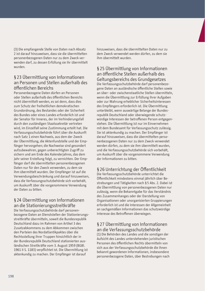 Seite 198 des Verfassungsschutzbericht 2019 Berlin