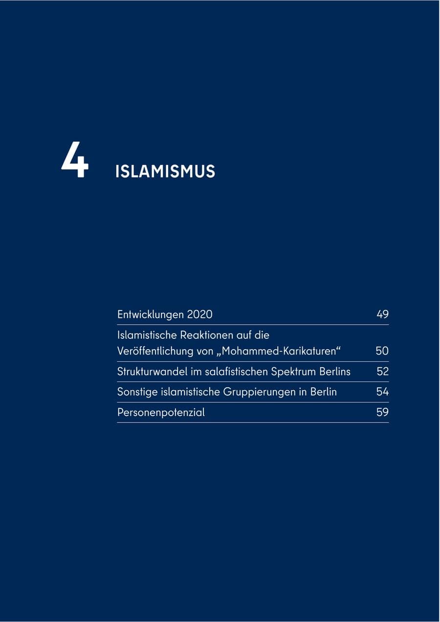 Seite 47 des Verfassungsschutzbericht 2020 Berlin