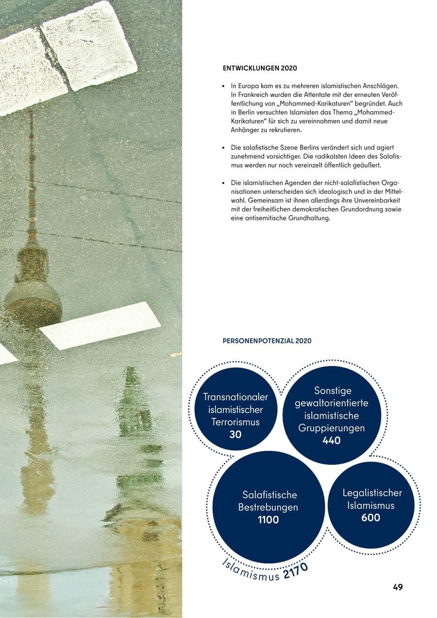 Seite 49 des Verfassungsschutzbericht 2020 Berlin