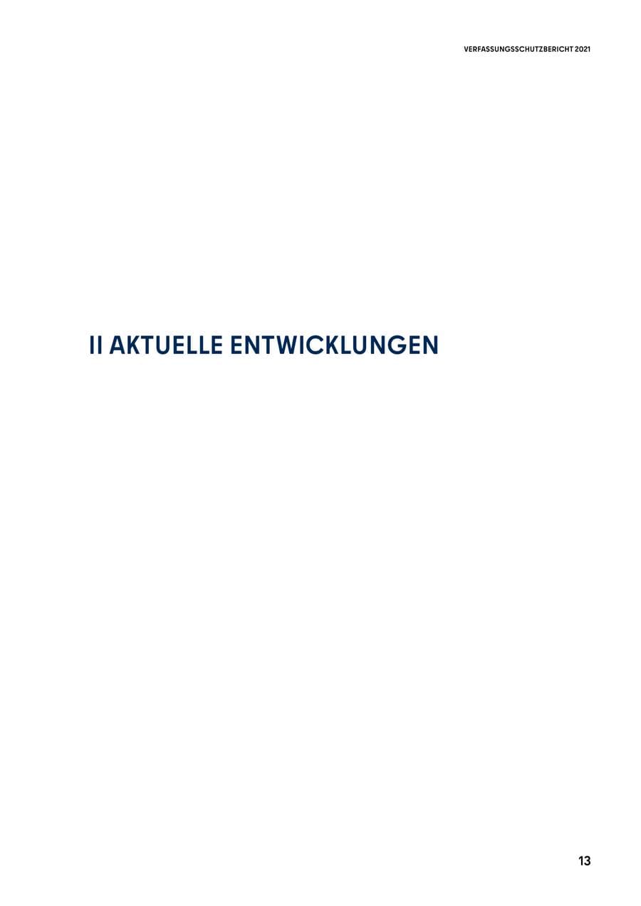 Seite 13 des Verfassungsschutzbericht 2021 Berlin