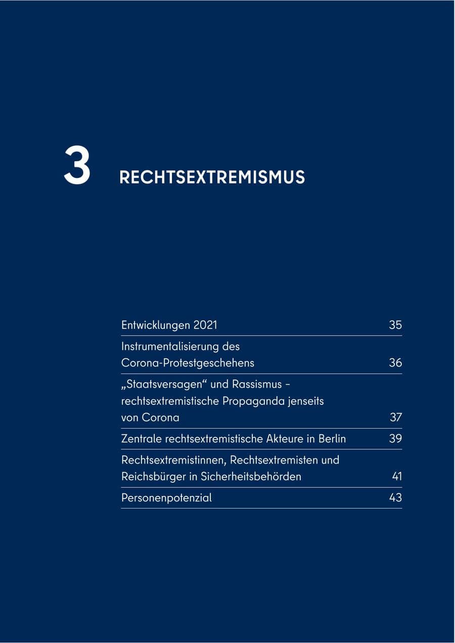 Seite 33 des Verfassungsschutzbericht 2021 Berlin