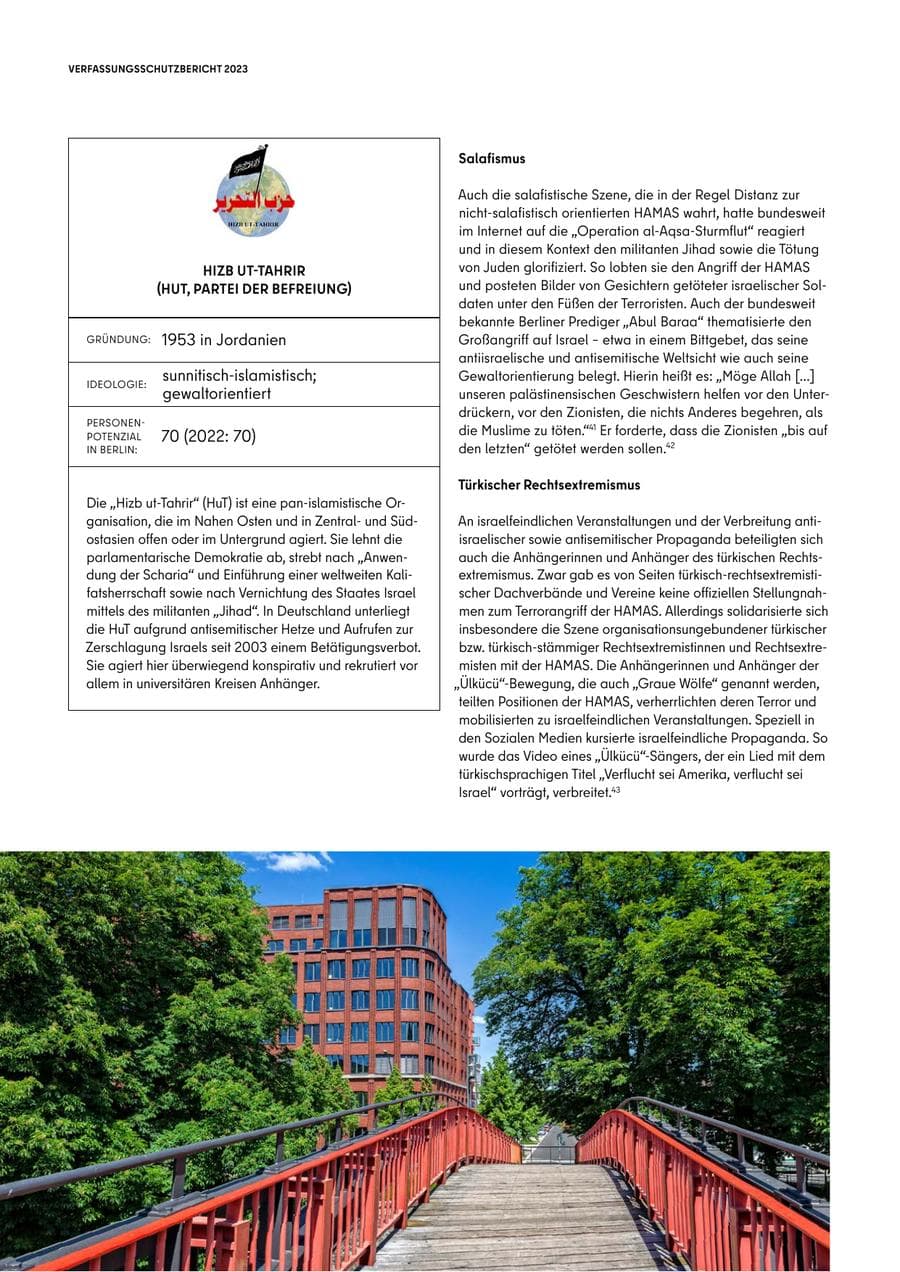 Seite 28 des Verfassungsschutzbericht 2023 Berlin