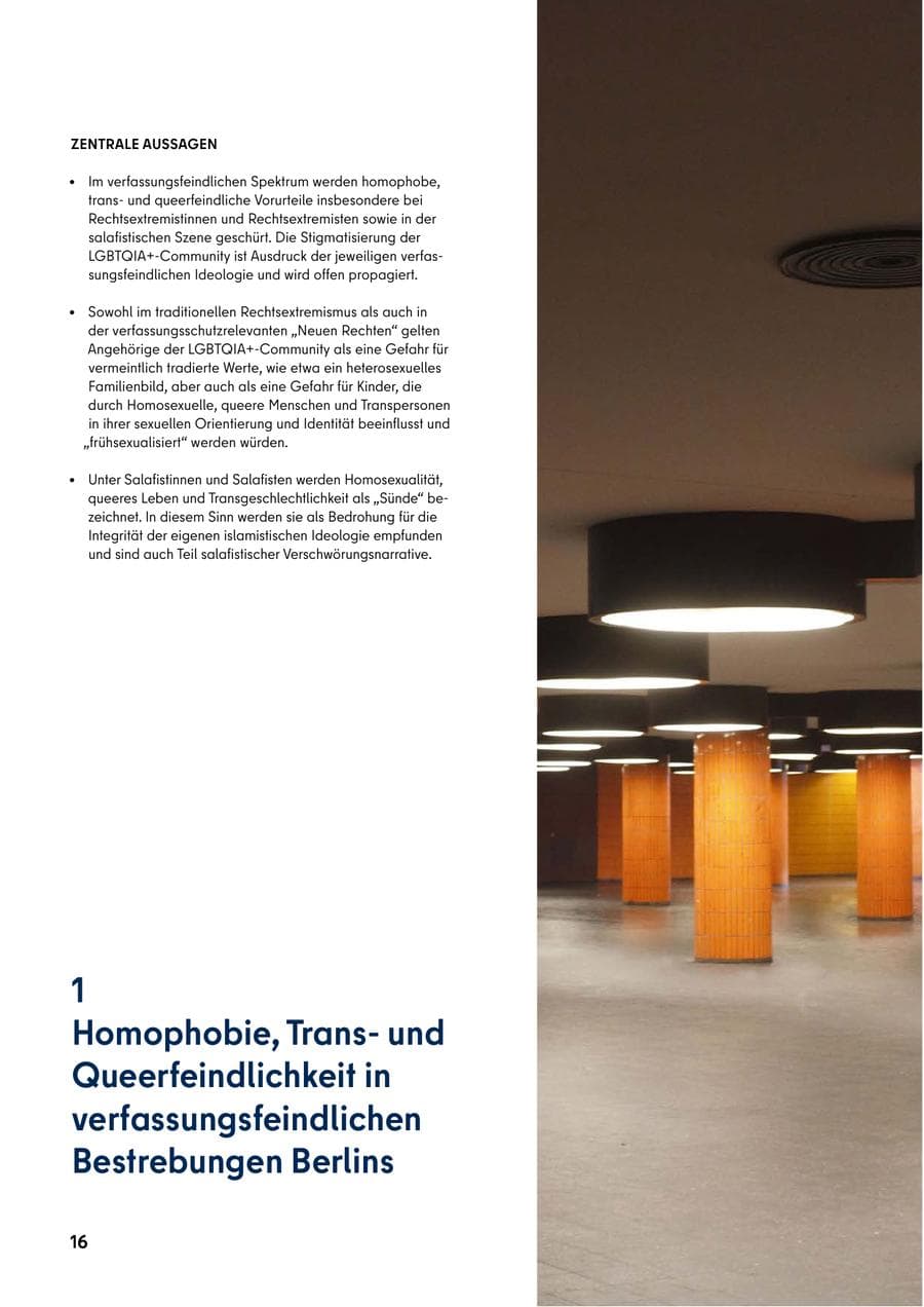 Seite 16 des Verfassungsschutzbericht 2024 Berlin
