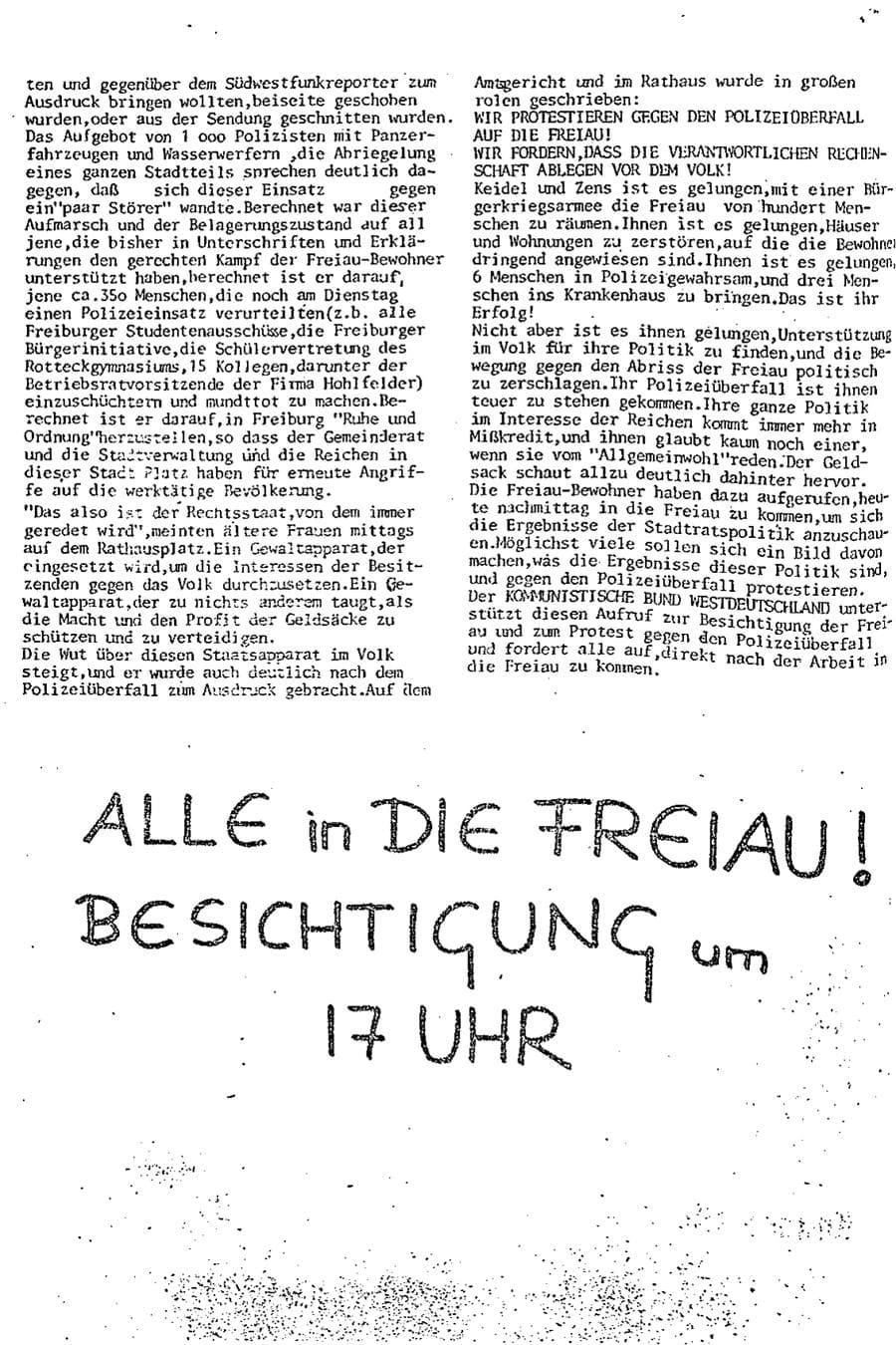 Seite 23 des Verfassungsschutzbericht 1975 Baden-Württemberg