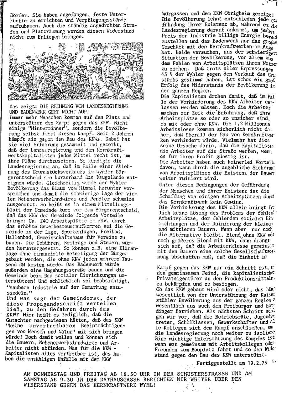 Seite 25 des Verfassungsschutzbericht 1975 Baden-Württemberg