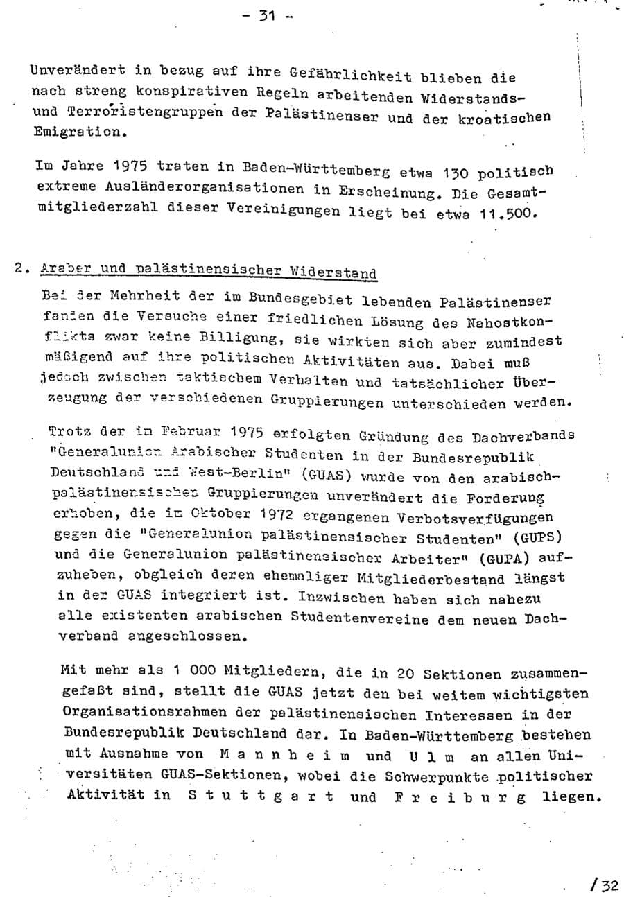 Seite 48 des Verfassungsschutzbericht 1975 Baden-Württemberg