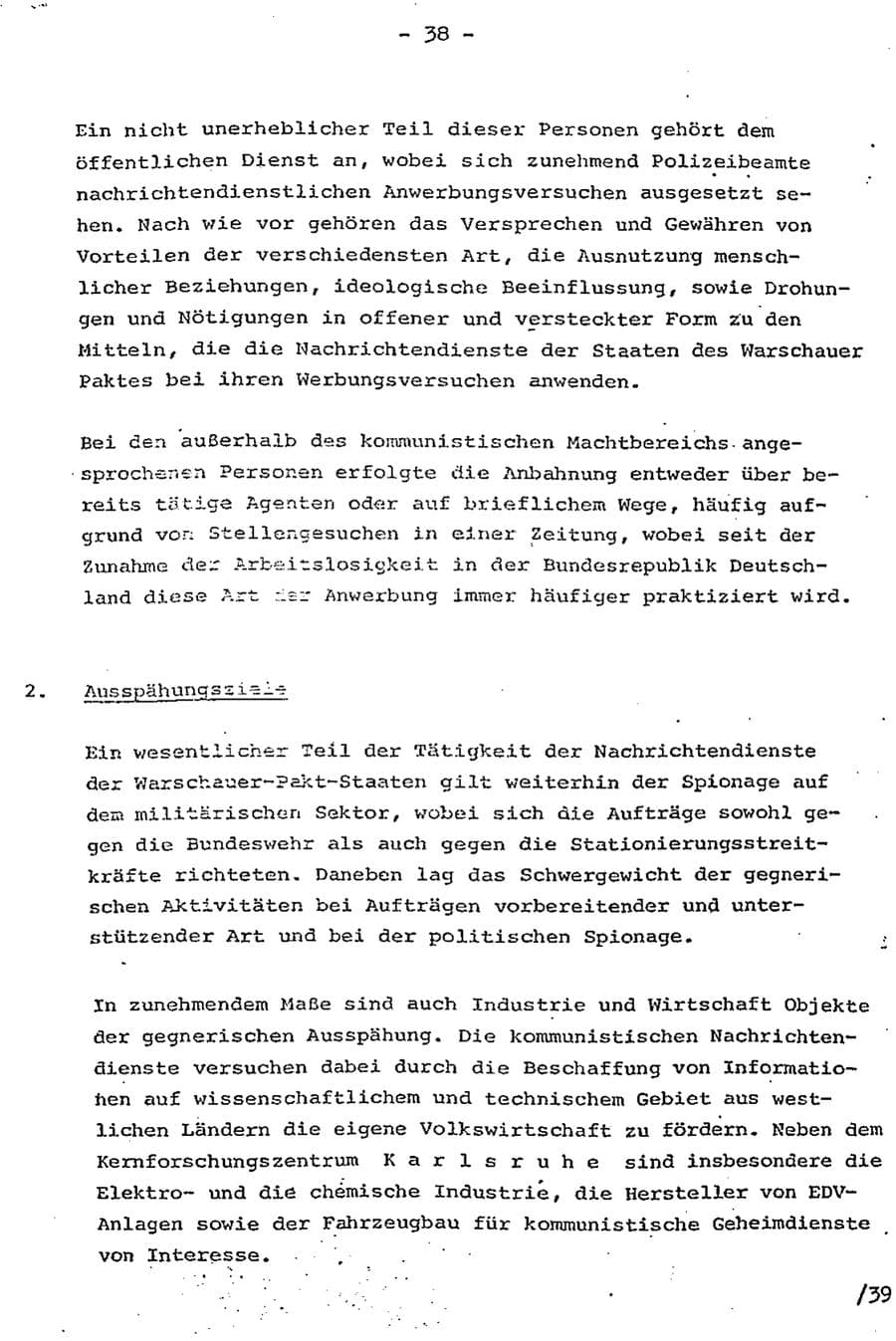 Seite 55 des Verfassungsschutzbericht 1975 Baden-Württemberg