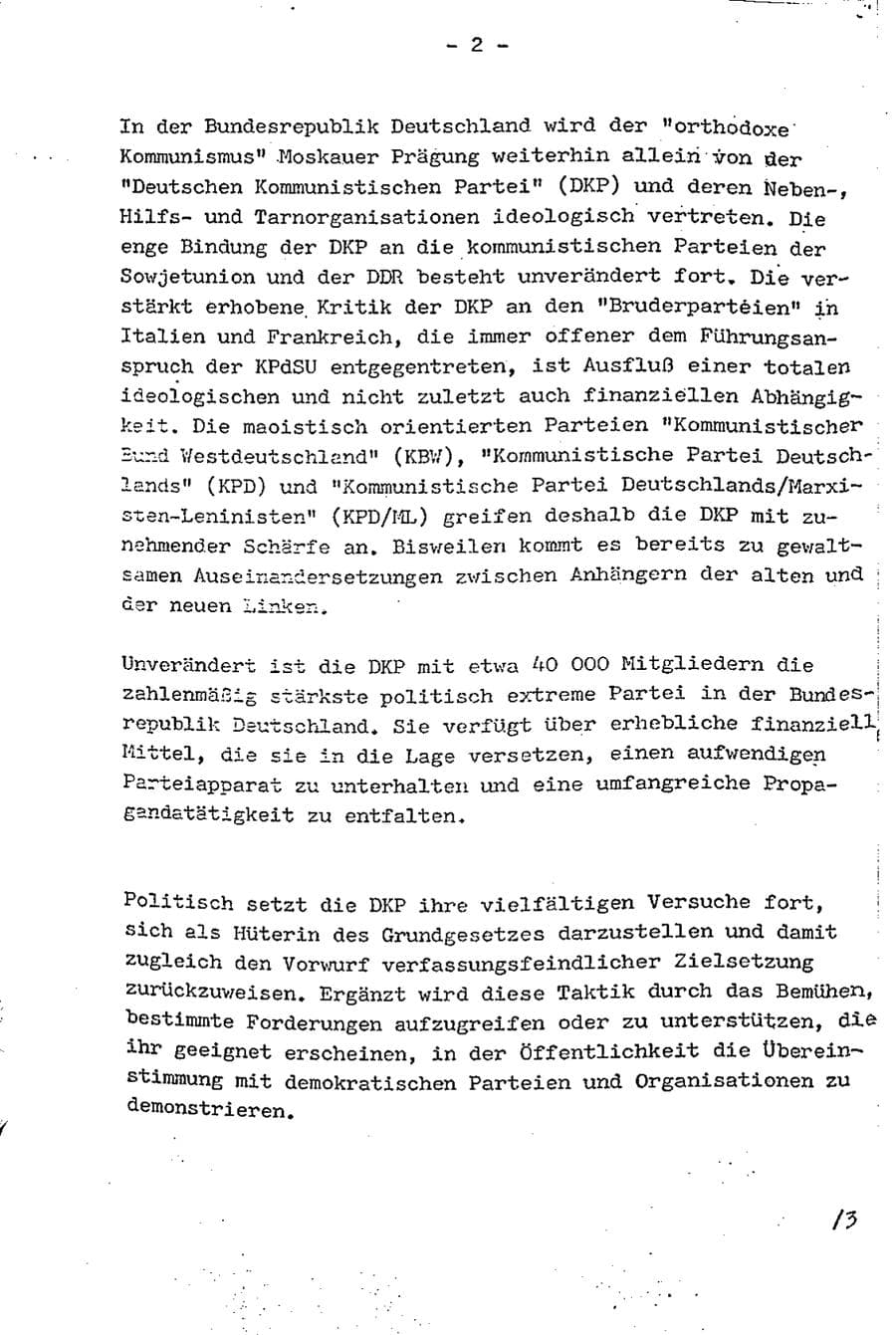 Seite 7 des Verfassungsschutzbericht 1975 Baden-Württemberg