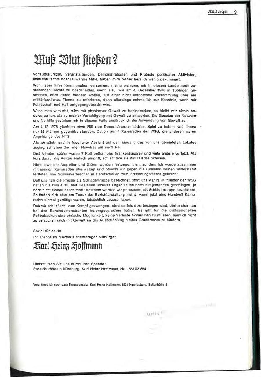 Seite 79 des Verfassungsschutzbericht 1976 Baden-Württemberg